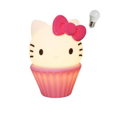 Imagem de Luminária Infantil Hello Kitty Cupcake com Lâmpada LED Hello Cake Kawa