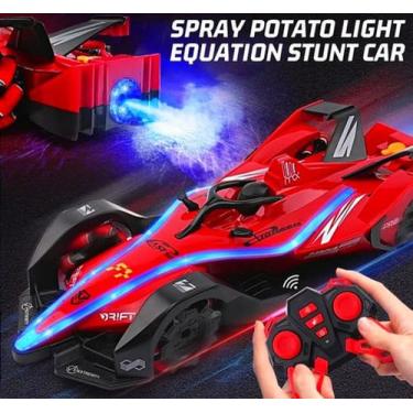 Imagem de Super Carro Fórmula 1 Solta Fumaça Com Controle Remoto Brinquedo Manob