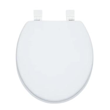 Imagem de Assento Sanitário Tampa de Vaso Oval Almofadado Confortável Resistente Fácil Instalar Banheiro Decorativo(6)