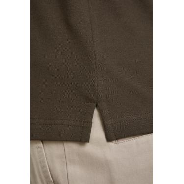 Imagem de Camisa Polo Piquet Premium Slim Fit - Verde Azeitona - HIGHSTIL, Verde