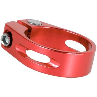 Imagem de Braçadeira de selim de bicicleta de 34,9 mm Braçadeira de bloqueio de assento de bicicleta Coleira de espigão de selim de liga de alumínio Grampos de poste de selim de liberação rápida Braçadeiras de