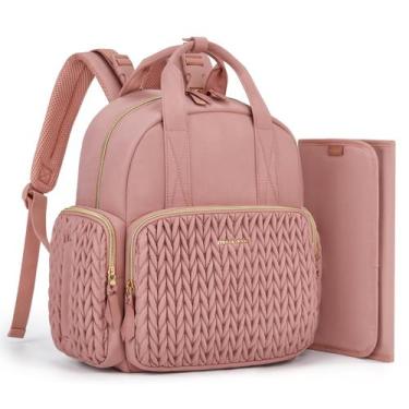 Imagem de Mochila Mommore Pequeña Acolchada para Pañales con Bolsillos Aislados