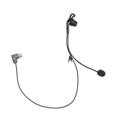 Imagem de MIMIRACLE Fone de ouvido intra-auricular tipo C, adequado para V4 V6, intercomunicador, para futebol, futebol, handebol, voleibol, oficial, orelha esquerda