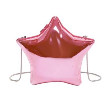 Imagem de Haoyull Bolsa feminina para noite bolsa de ombro acrílica bolsa transversal para noite em forma de estrela bolsa carteiro bolsa clutch para festa