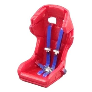 Imagem de JunZheHub Cadeirinha de Carro em Escala 1:64, Ornamento de Resina, Adereço Fotográfico, Cadeirinha em Miniatura com de Cinto de para Cenas em, Estilo C