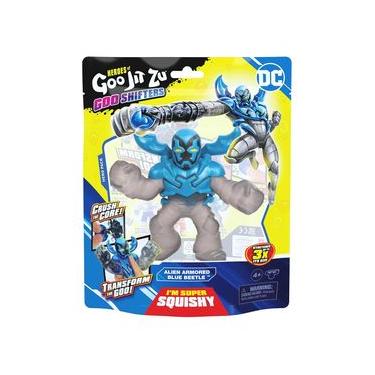 Imagem de Boneco Elástico Besouro Azul 12cm Goo Shifters Goo Jit Zu DC
