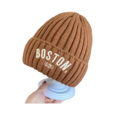Imagem de Gorro De Lã Tricotado Para Meninos E Meninas, Quente, À Prova De Vento