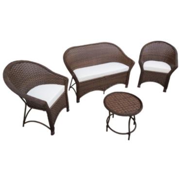 Imagem de Jogo Sofá Poltronas De Varanda Área Externa Fibra Sintética