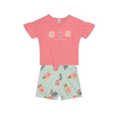 Imagem de Conjunto infantil menina de flores Brandili-Feminino