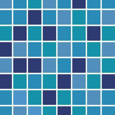 Imagem de Papel Parede Pastilha Azul E Preto Adesivo Banheiro Cozinha