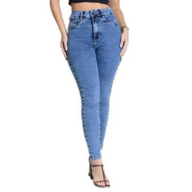 Imagem de Calça Jeans Sawary Push Up - 281343 - Azul médio 38-Feminino