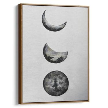 Imagem de Quadro Fases da Lua em Desenho Minimalista - Mioquadros, 120x80 cm, Ta