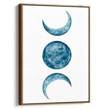 Imagem de Quadro Fases da Lua Abstrato - Mioquadros, 120x80 cm, Tabaco