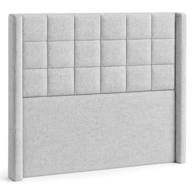 Imagem de Cabeceira Casal King Cama Box 195 Cm Berlim Linho Cinza - Nexta Casa