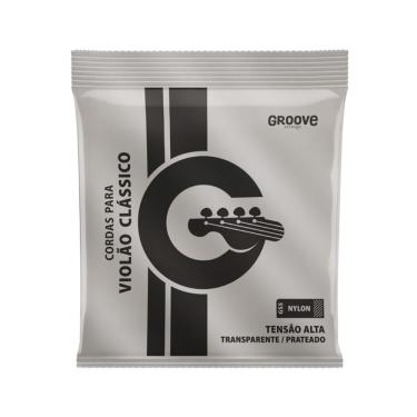 Imagem de Encordoamento Para Violão Nylon Gs5 Tensão Alta Prata Groove