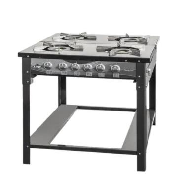 Imagem de Fogão a gás industrial 4 bocas titanyum esmaltado layr