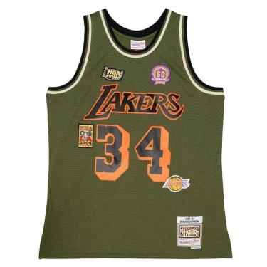 Imagem de Regata Mitchell & Ness NBA Swingman Shaquille O'neal Los Angeles Lakers 1996-97 Jersey...