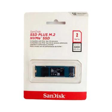 Imagem de Ssd Sandisk Plus 2tb M.2 2280 Pcie Gen3 Nvme 3200 Preto