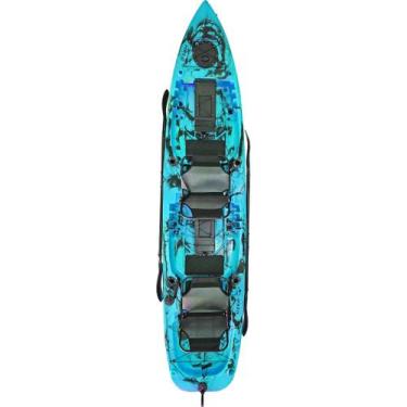 Imagem de Caiaque Mero Duplo para Pesca Caiaker, Azul camuflado