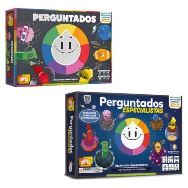 Imagem de Kit 2 Jogos de Tabuleiro Perguntados Tradicional Especialistas Copag