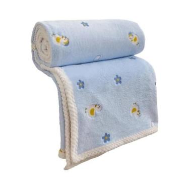 Imagem de Cobertor De Bebê Em Fleece Macio, Cobertura De Flanela Para Carrinho D