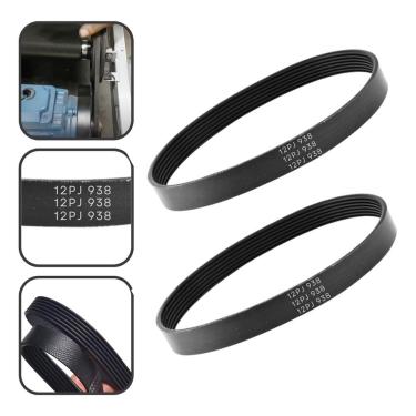 Imagem de 2 Correias 12pj 938 Compatível Para Esteira Ergométrica Life Fitness 93/95/97t Kit