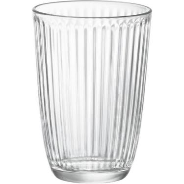 Imagem de Copo Line Bormioli Rocco 12x8cm Vidro Transparente 390ml 6pçs Bebidas 