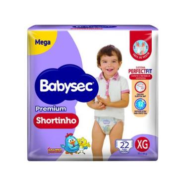 Imagem de Fralda Shortinho Babysec Galinha Pintadinha Premium Tam. XG 11 a 14kg 