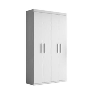 Imagem de Armário Multiuso 04 Portas MDP Casa Branco Aramóveis