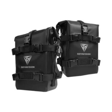 Imagem de Bolsa Grande Impermeável Para Armazenamento Lateral De Motocicletas Ya