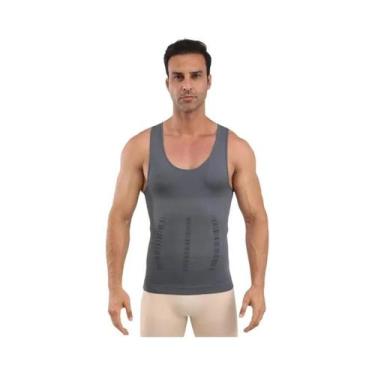 Imagem de Colete De Compressão Masculino Para Emagrecimento, Camiseta Esportiva 