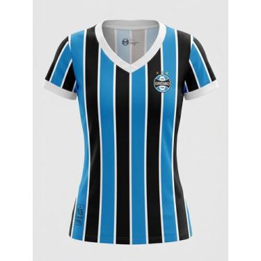 Imagem de Camiseta Grêmio Feminina Tricolor 1983 - Licenciada Oficial - Betel Sp