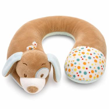 Imagem de Travesseiro Protetor de Pescoço Baby Macio e Anatômico 25CM Marrom Bene Casa