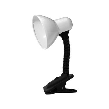 Imagem de Luminária Taschibra TLM 05 com Garra Bivolt E27 Branco