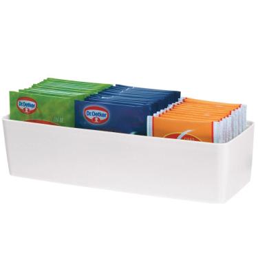 Imagem de Suporte Porta Sachês Chá Açúcar Molhos Bistrô Restaurante Branco