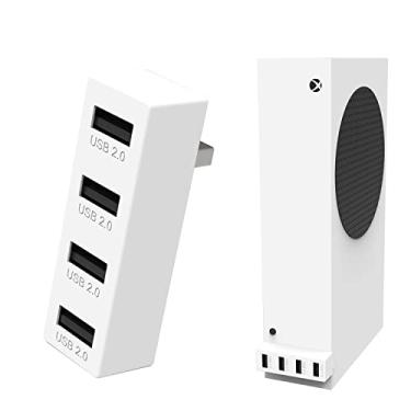 Imagem de JZW-Shop Hub USB 2.0 de 4 portas para Xbox Series S, adaptador de expansão divisor USB de alta velocidade compatível com console Xbox Series S
