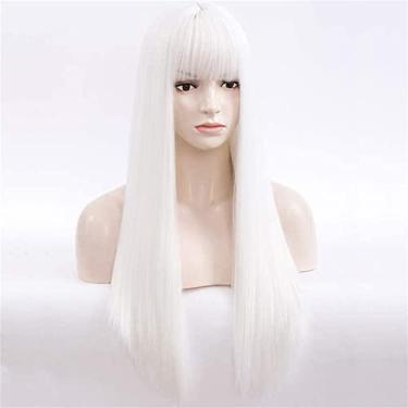 Imagem de Perucas JAMBHALA Longas Retas para Mulheres Peruca Sintética de Cabelo Macio Natural para Diário/Festa/Cosplay 66 CM