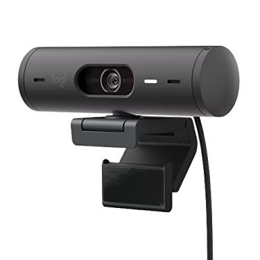 Imagem de Logitech Webcam Brio 501 Full HD com correção automática de luz, autoenquadramento, modo show, microfones com redução de ruído dupla, capa de privacidade para webcam, funciona com equipes Microsoft, Google Meet, Zoom – Preto