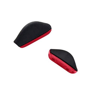 Imagem de Almofadas de nariz de reposição Mryok para óculos de sol Oakley Badman OO6020 – Opt, Red Hard Base Nose Pads Euro Fit, One Size
