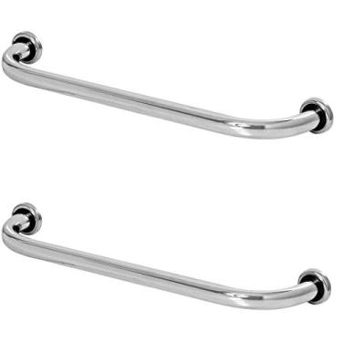 Imagem de Kit 2 Barras De Apoio De Idoso Para Banheiro 60cm