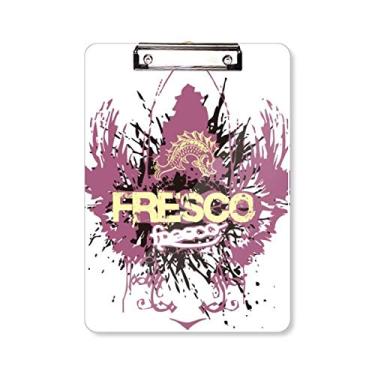 Imagem de Graffiti Street Fish Fresco Art prancheta pasta, bloco de escrita A4