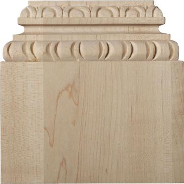 Imagem de Ekena Millwork BAS05X02X06CHAL 14 cm L x 5 cm P x 15 cm A base Chesterfield, amieiro