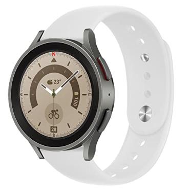 Imagem de Pulseira de substituição compatível com Samsung Galaxy Watch 4, 40/44 mm/pulseira de silicone Galaxy Watch 4 Classic 42/46 mm/Galaxy Watch 3,41 mm/active/active 2,40/44 mm