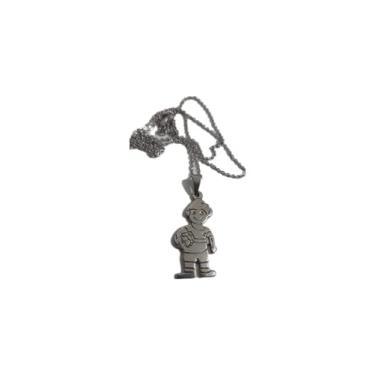 Imagem de cordão com Pingente em aço inox Menino Jogador