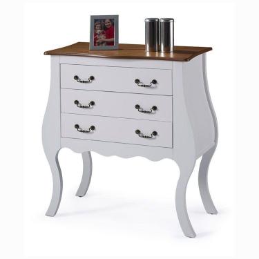 Imagem de Cômoda Bombê Alta Antique 3 Gavetas - M51023 Garapa - Verniz