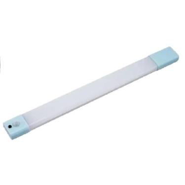 Imagem de Luminária Led Barra Usb Recarregáveis Imã Sensor Presença 9w - 12w BRANCO FRIO (26 cm)