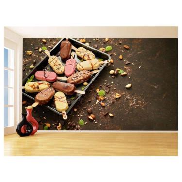 Imagem de Papel De Parede 3D Alimentos Sorveteria Sorvete 3,5M Al397