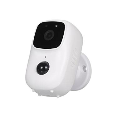 Imagem de Câmera sem fio alimentada por bateria recarregável, câmera de segurança doméstica, câmera WiFi com detecção de movimento IR Night Vision, interna/externa