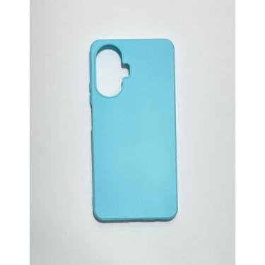 Imagem de Capa capinha compativel Realme C55 aveludada por dentro (Verde-água)