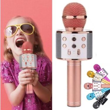 Imagem de Microfone KARAOKE Bluetoot Para Festas E Eventos Animados BRINQUEDO REPORTER SEM FIO YOUTUBER MUDA VOZ (PRETO)